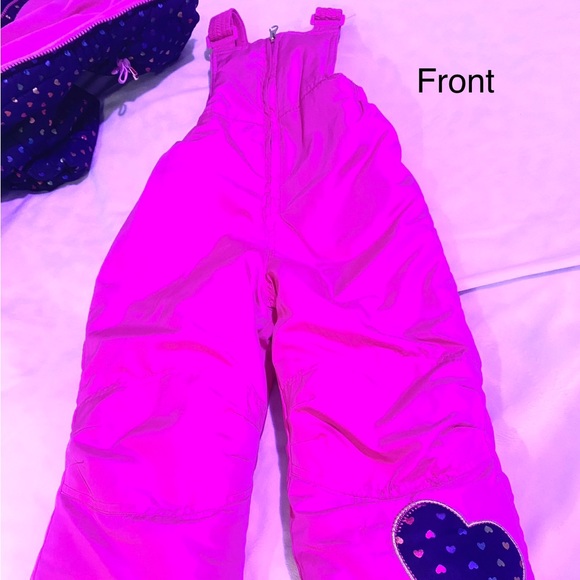 Toddler/Girls Puffer Ski Jacket & Snowbib Overalls size 3T - Picture 8 of 11